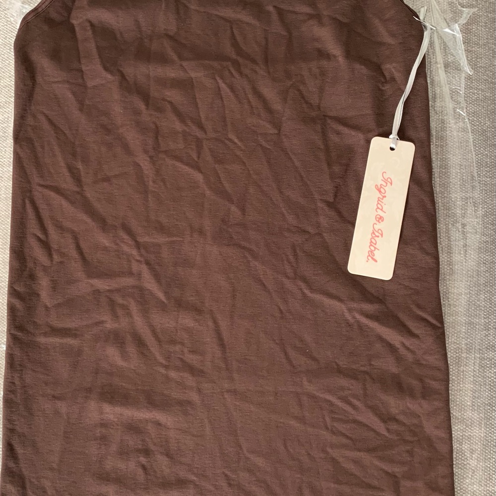 Brown tank top